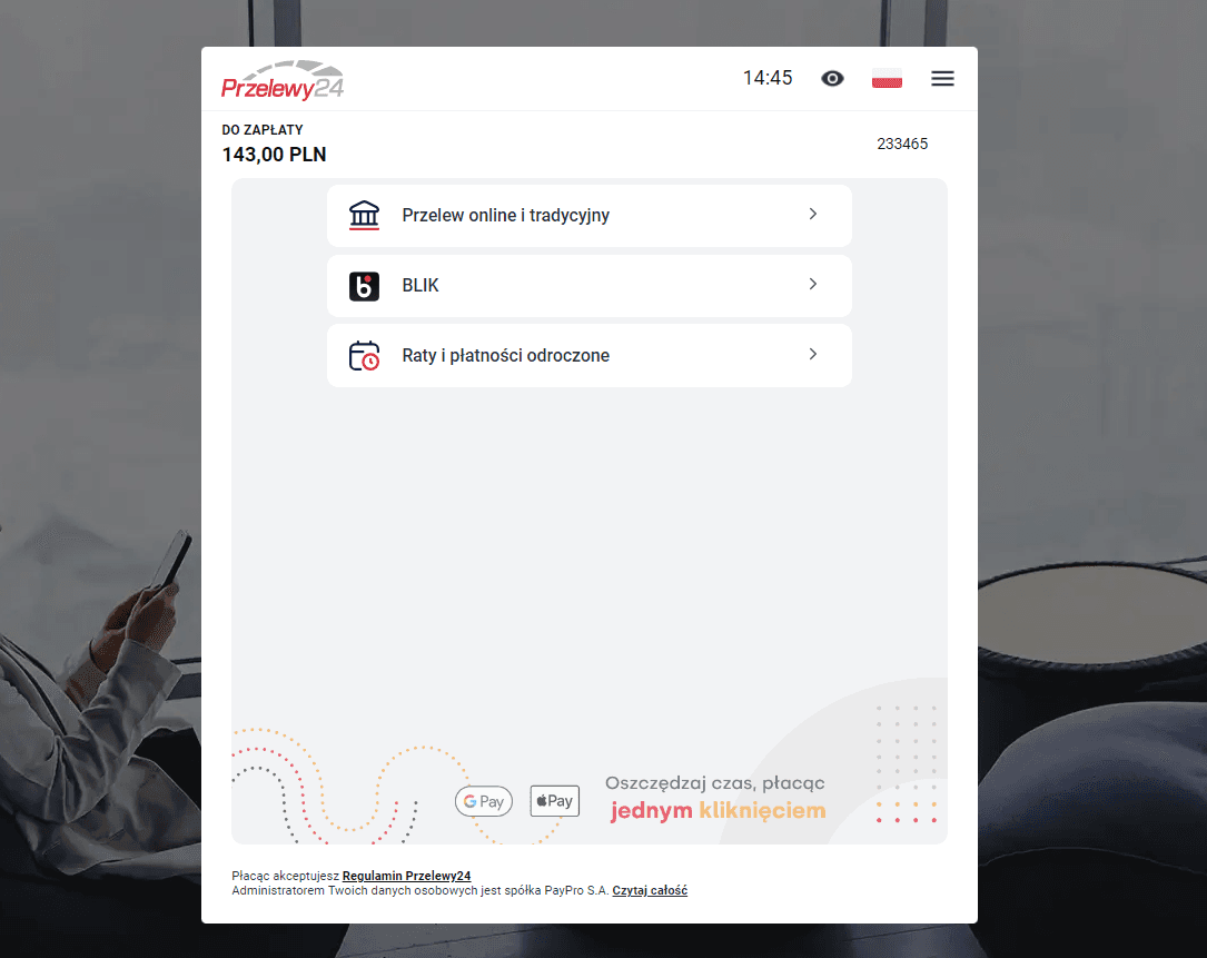 Bramka płatności online